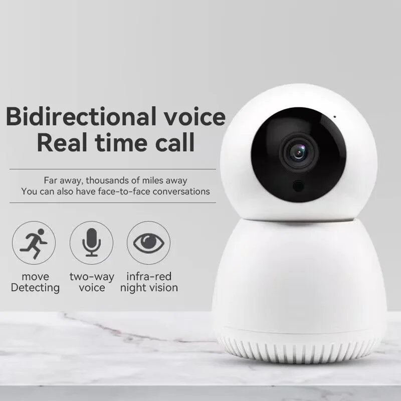 

Smart WiFi Monitor Camera Automatic Tracking Indoor Wireless Security Home Protection Network IR Night Vision Surveillance Cam