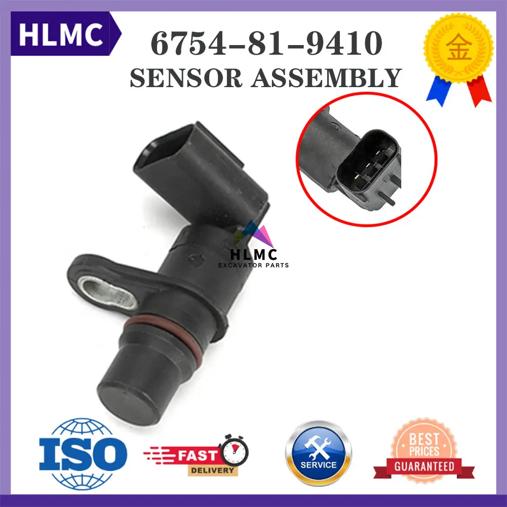 

PC130-8 Excavator Spare Parts 4D102 Engine Crankshaft Position Sensor 6754-81-9410 D4921684 for Komatsu