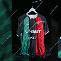 24_25 Gks Tychy Football Jersey Polish Football Football Match Tshirt Summer Men Sports Short Sleeve Special Football Kit