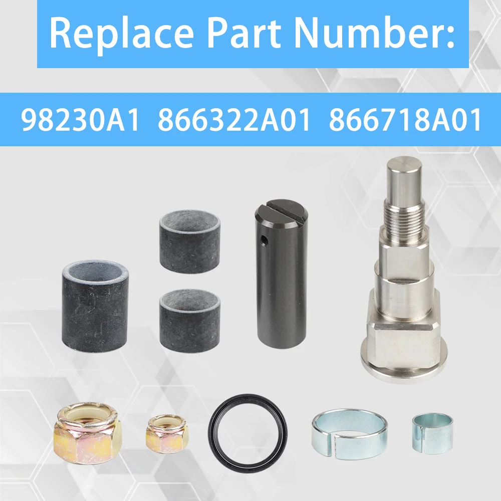 Upper Gimbal Steering Arm Shaft Kit Fit for MerCruiser Bravo and Alpha One Gen 2, Replace# 98230A1 866322A01 866718A01