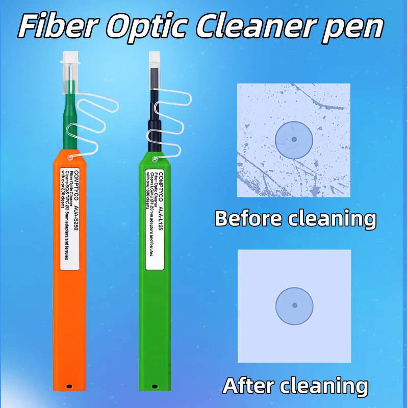 

SC/FC/ST/E2000 2.5MM Fiber Optic Cleaner Pen LC/MU 1.25mm Optical Fiber End Face Cleaning Pen Fiber Connector Cleaner Tools