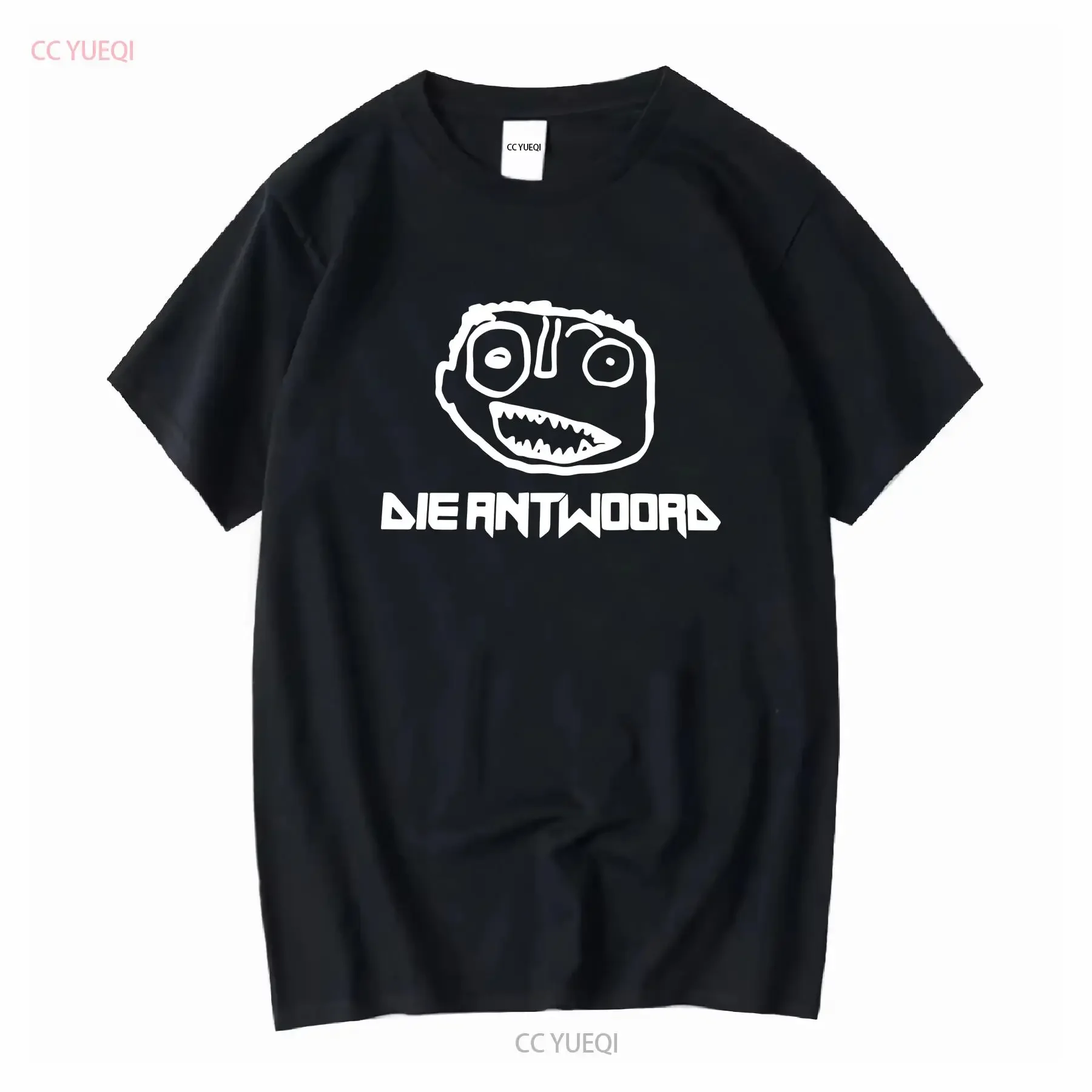 Die Antwoord Black T Shirt Size Large Banana Brain vintage Washed Versatile designer clothes Slightly fashion Stretched