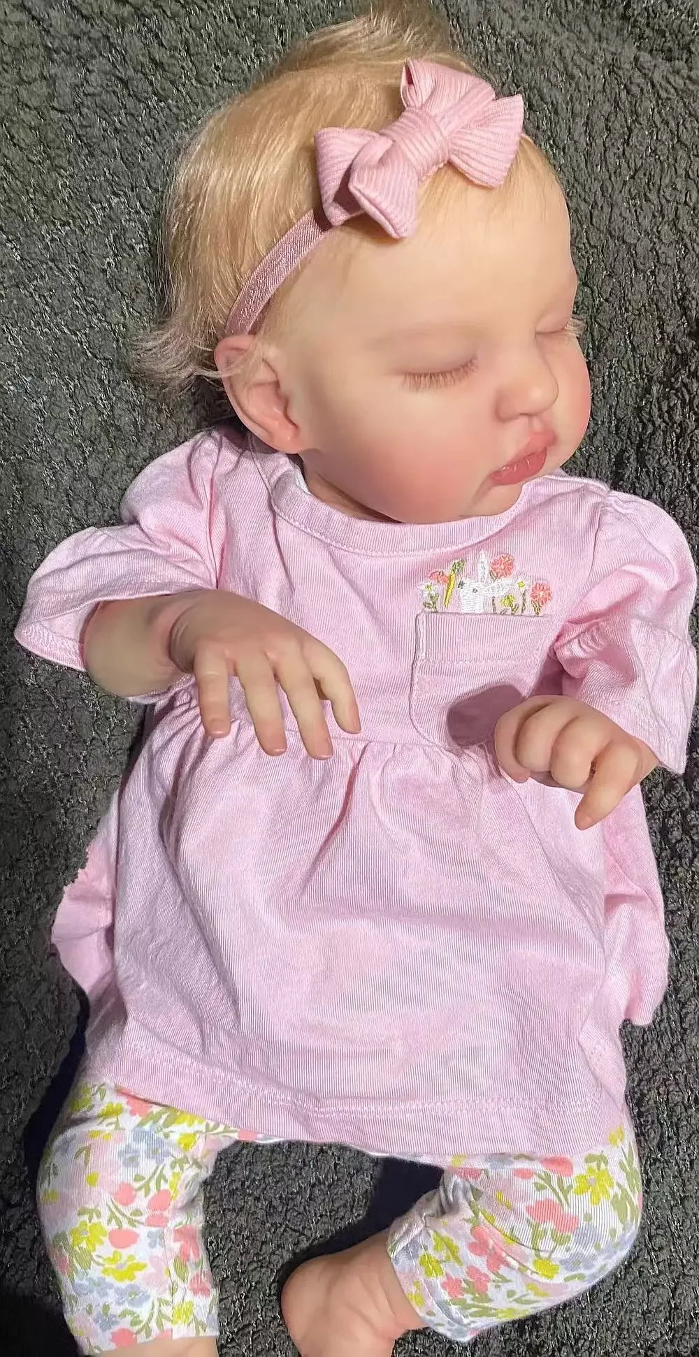 EGO fornitura limitata personalizzata da 19 pollici Reborn Baby Teddy con mohair radicato a mano bambola già finita con vestito diverso