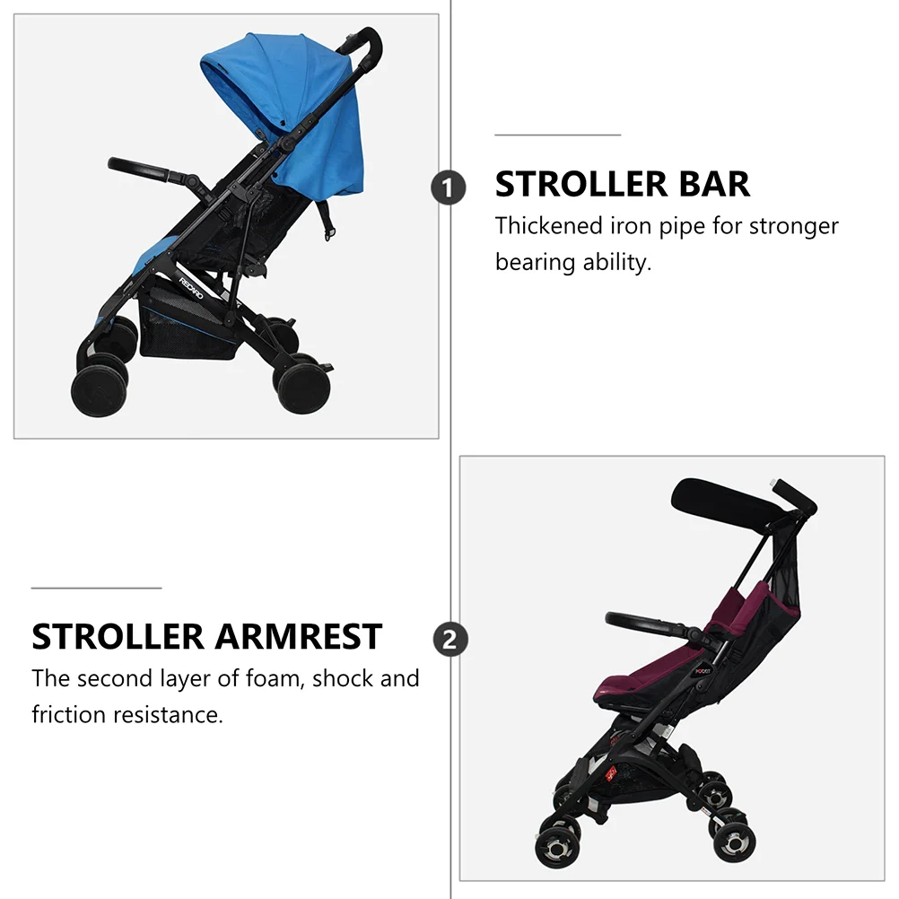 Armrest Baby Stroller Bumper Newborn Pushchair for Toddlers Foam Universal Crossbar