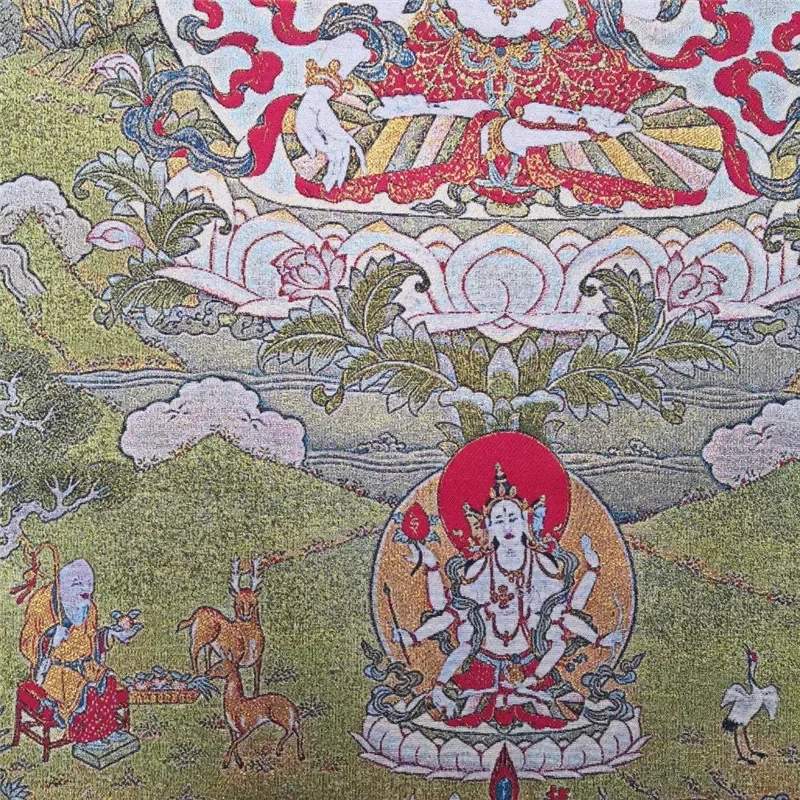 China alte tibetische Seide Thangka wie hängende Malerei Fengshui tibetische Buddha Statue