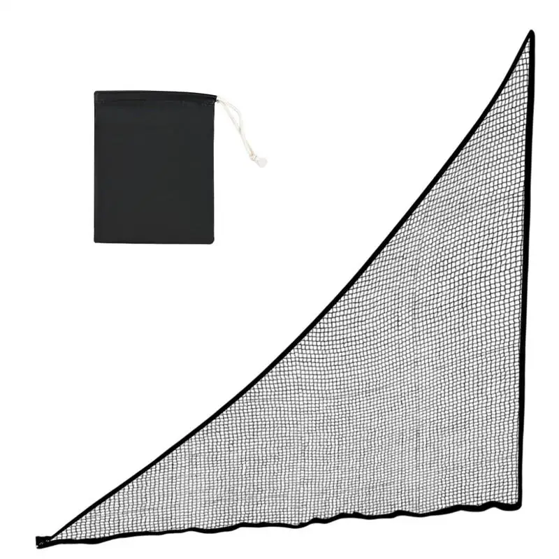 Golf Side Net Golf Triangle Side Wings Golf Shank Net With Sandbag Golf Hitting Barrier Net Sports Practice Net For Golf