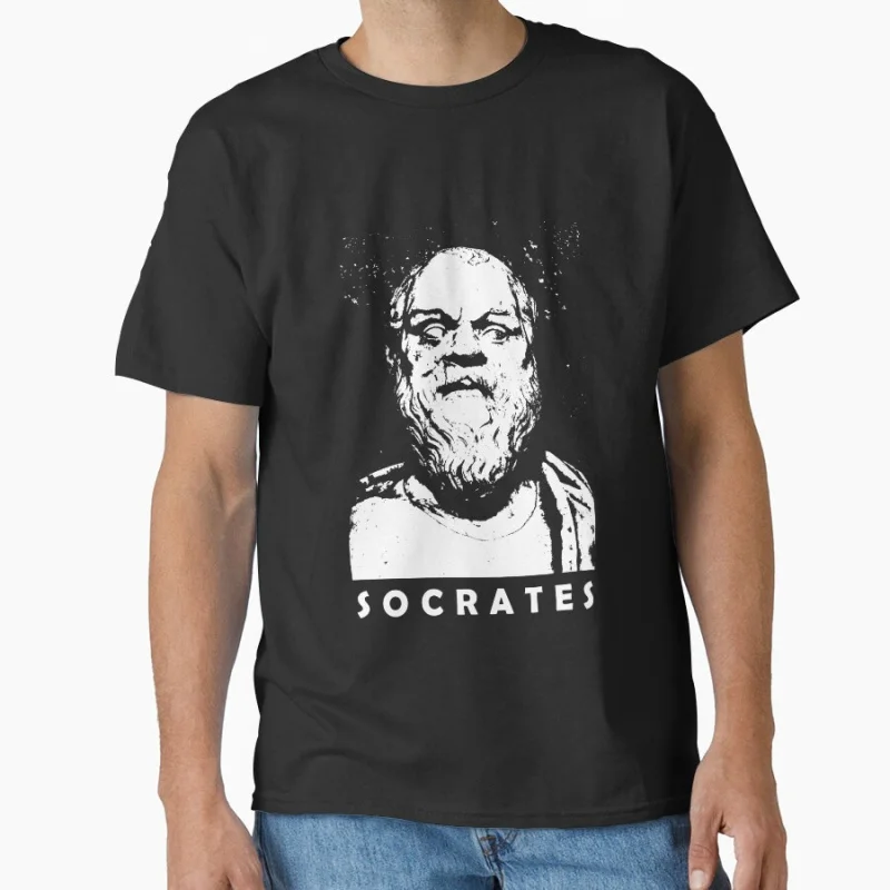 

SOCRATES Статуя Графическая Греческая Философия Забавная Стоичная команда Греческий Философ подарок Футболка для мужчин большого размера Топы для взрослых S-6XL