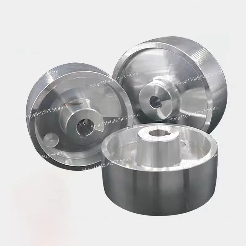 ​​Aluminum Contact Wheel 150x100x24mm & 130x55x24mm with 8x4mm Keyway for Belt Grinder Sharpening Machine​​