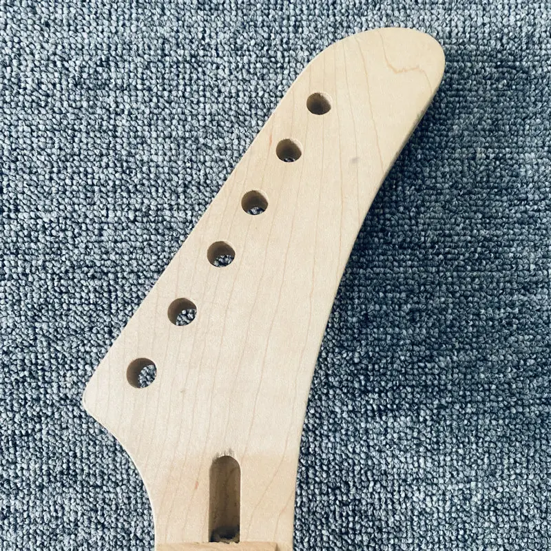 HN520  Banana Headstock Electric Guitar Neck Custom Order Unfinished  Maple Wood 22 Frets for DIY NO Frets