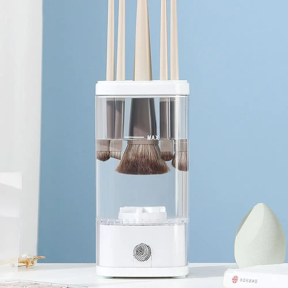 USB Makeup Brush Automatic Cleaner Lazy Person Electric Makeup Egg Powder Puff Powder Cleaner Brush Storage Box Sorting Bucket - view 4