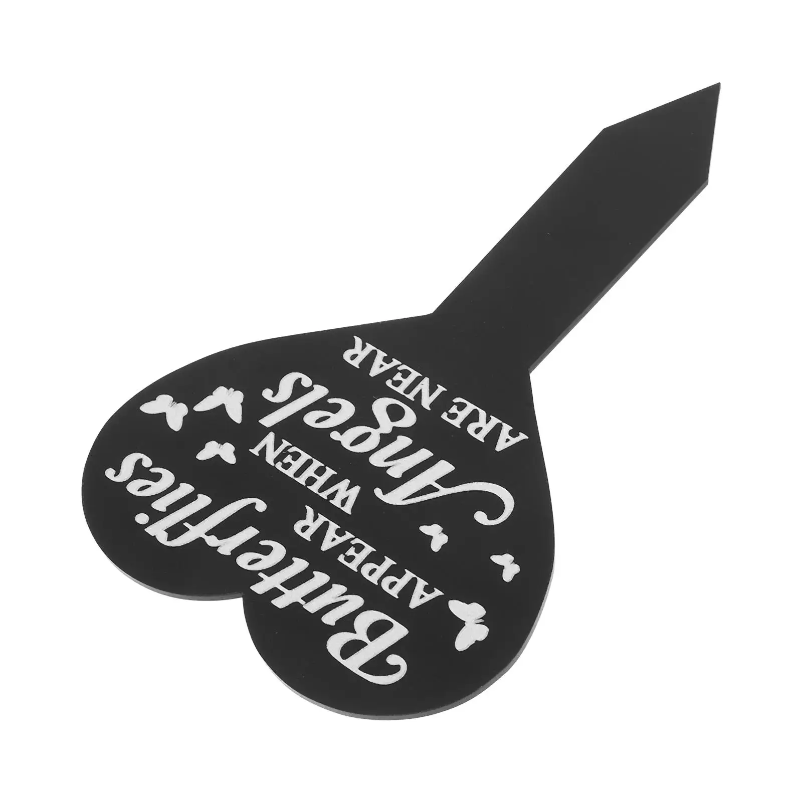 

Acrylic Cemetery Heart Shaped Stake Memorial Plaque for Deceased Garden Yard Ornament Outdoor Grave Decoration Yard Stake Sign I
