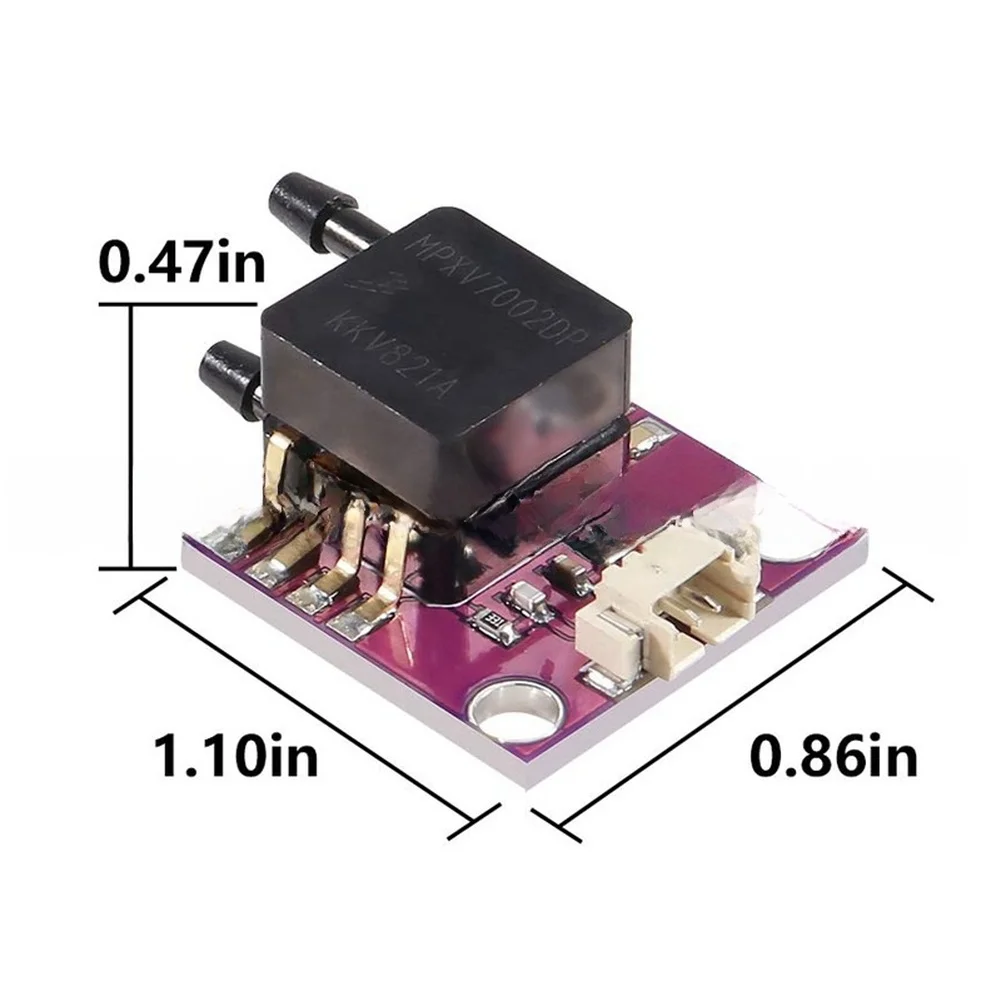 MPXV7002DP Differential Pressure Sensor Module APM2.5 Airspeed Meter 2kPa Range For RC Flight Controller PCB Board