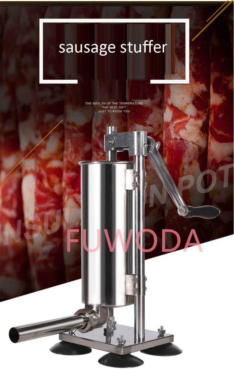 Description Picture 4 of itemVertical Manual Sausage Stuffer Machine Home Sausage Stuffer Food Filling Processors Machine Hot Selling Kitchen Meat Tool