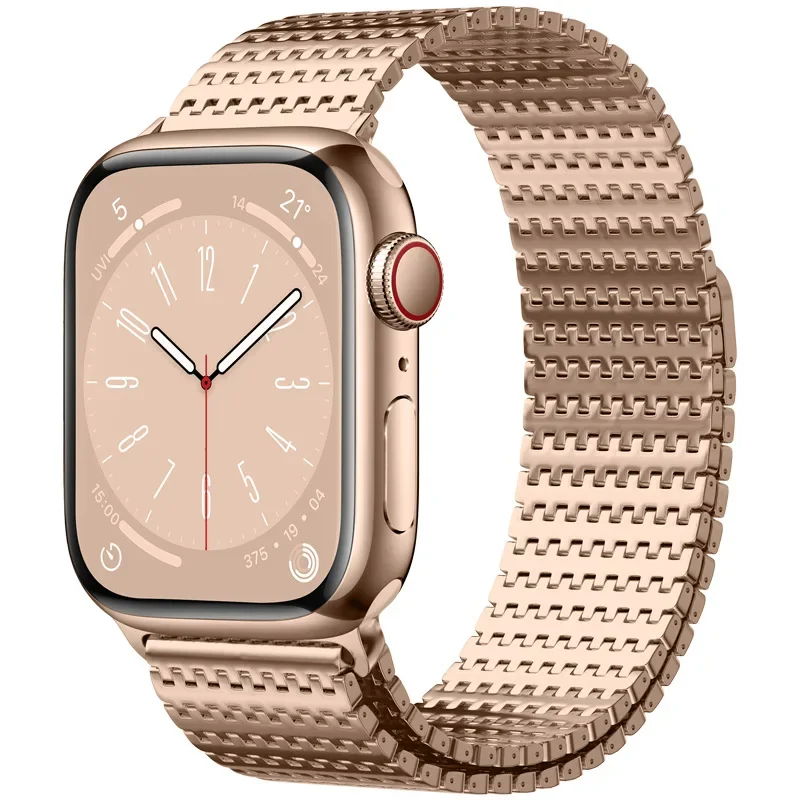 Metal Strap for Apple Watch band Ultra 2 49mm 46mm 45mm 44mm 42mm 41mm 40mm Magnetic Wristband iWatch Ultra 10 9 8 7 6 5 SE Belt