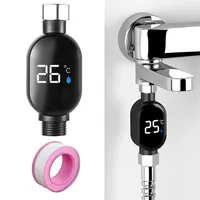 Waterproof Smart Shower Water Thermometer With LED Display, 0°C To 99°C Waterproof Smart Bathroom Thermometer