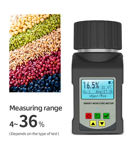 스마트 수분 계량기, 곡물 습도 테스터, 옥수수, 밀, 콩, 땅콩 씨, 습도계, 곡물 수분 계량기, 25 종류