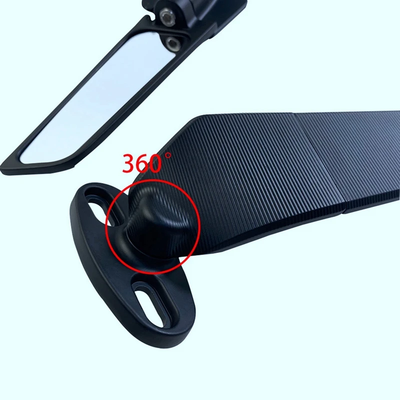 4X Motorcycle Mirrors Modified Wind Wing Adjustable Rotating Rearview Mirror For YAMAHA R15 R25 R3 R1 R1S R6 R6S V2 V3