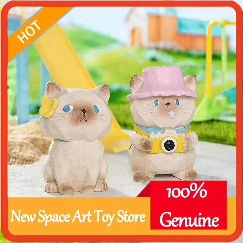 

Cat Travel Diary Series Blind Box Authentic Cute Cat Figure Car Dashboard & Office Desktop Decor Creative Collectible Gift