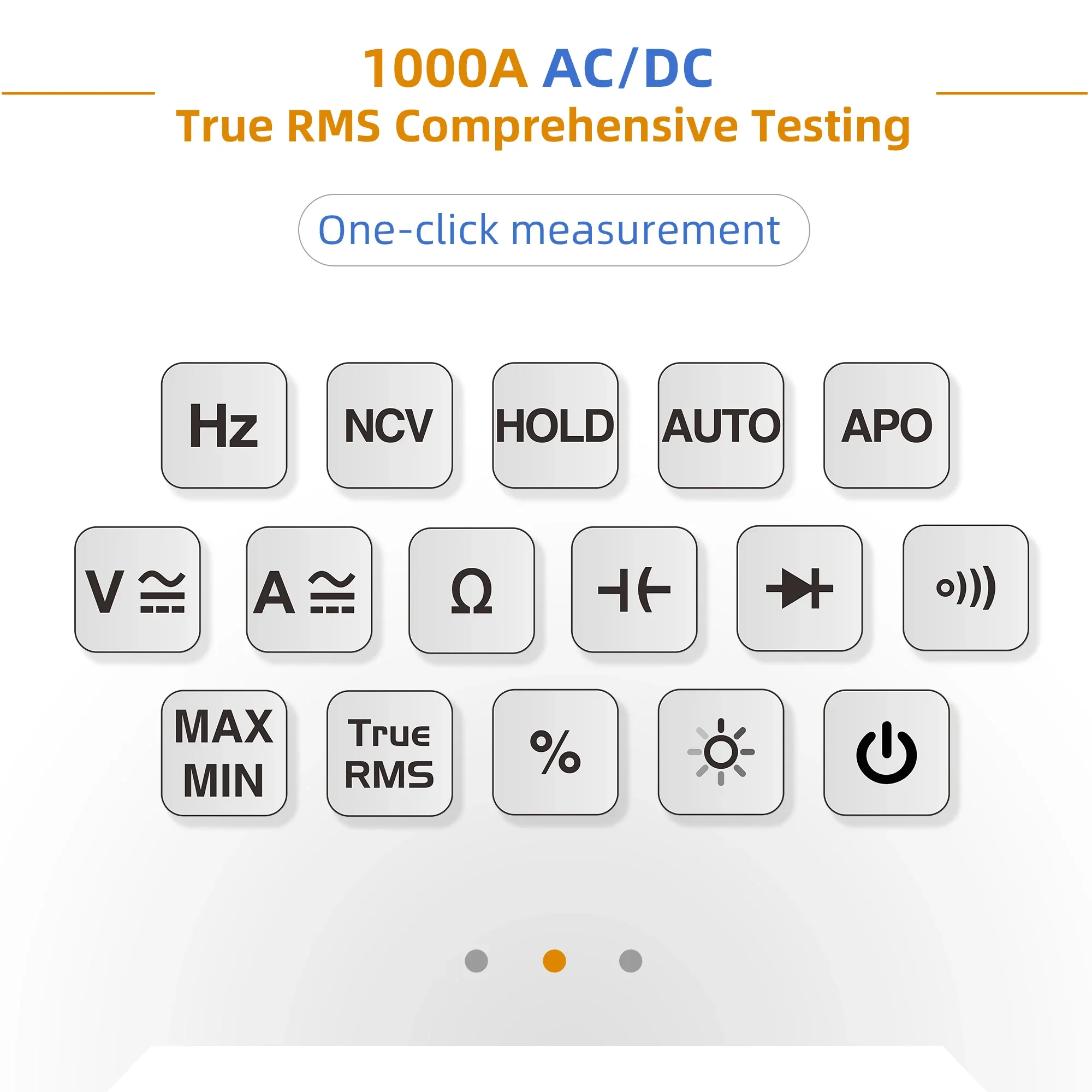 Imagem -02 - Owon Cms101 em 1000a ac dc Alicate Medidor Mais Osciloscópio Função Gravador Bluetooth 18650 Bateria de Lítio Ncv Multimet Digital