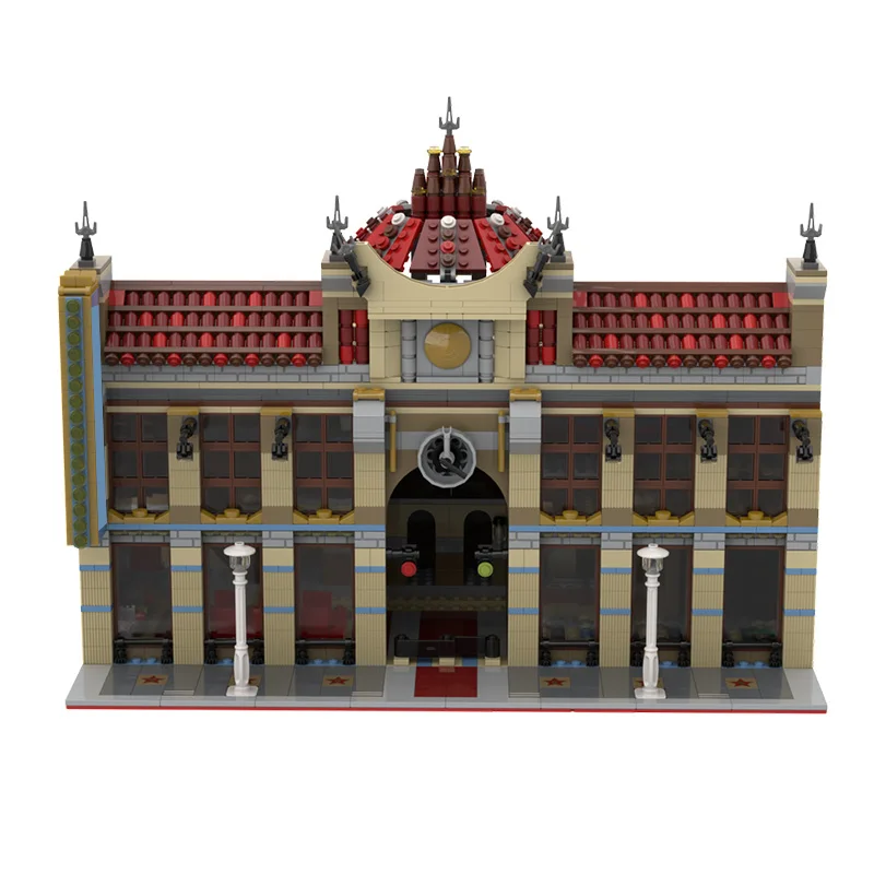 2404 pièces Blocs de construction modulaires personnalisables MOC DIY, Modèle Gare Grand Palais de la série City Street 10232, Jouet pour garçon, Cadeau d'anniversaire