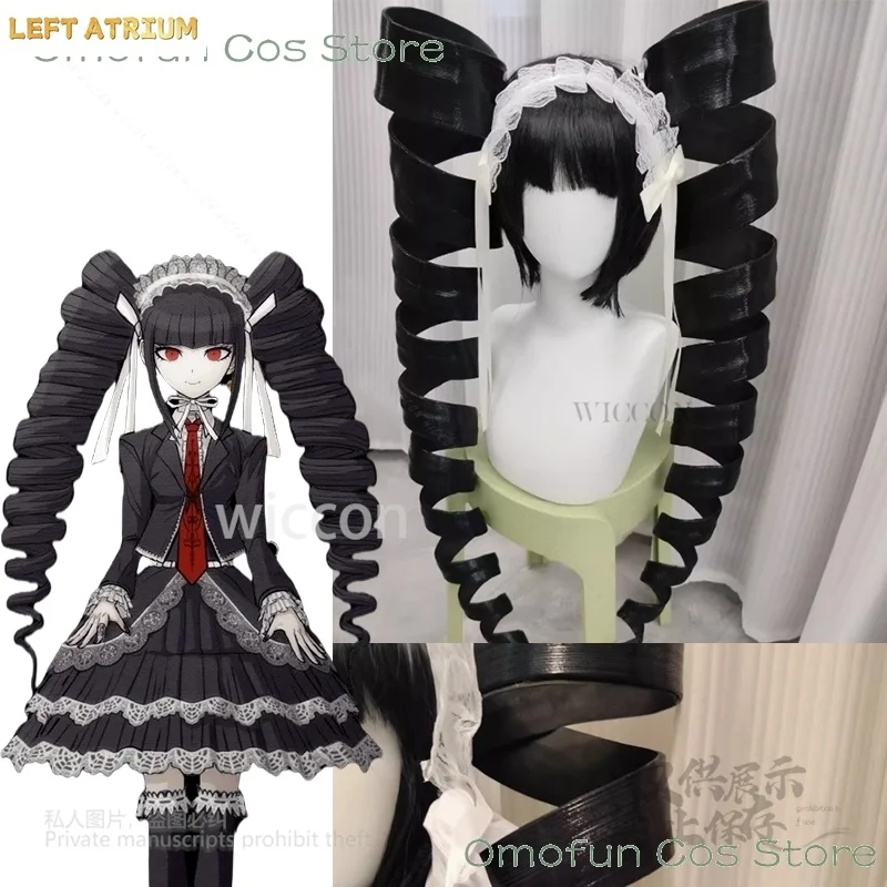 

Yasuhiro Taeko Cosplay Costume Wig Gothic Lace Dress Lolita Wig Danganronpa Celestia Ludenberg Women Halloween Party Tie Gothic