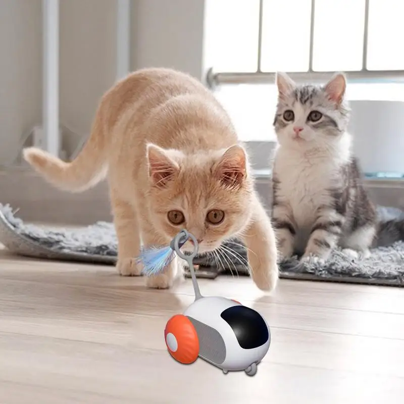 Remote Controlled Cat Toys Automatic Mobile Cat Car Toy Automatic Cat Exercise Toys Smart Automatic Moving Cat Toys Moving Cat