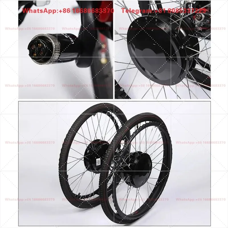 Electric Wheelchair Wheel Hub Brushed Dc Motor 180W 24V Wheelchair Spokes Fat Tyre Wheelchair Parts
