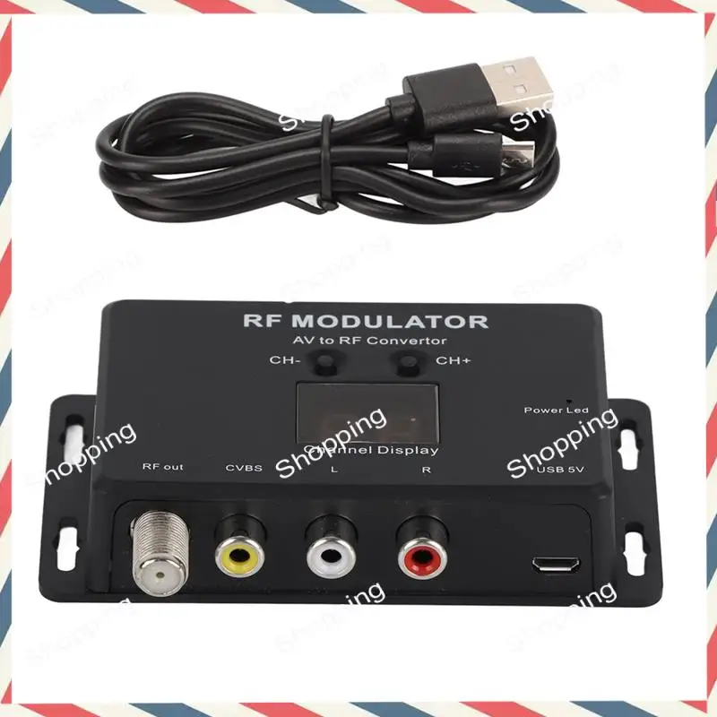 M20K RF Modulator Professional PAL NTSC 21 Channel AV To RF Convertor For Set Top Box DVR DVD