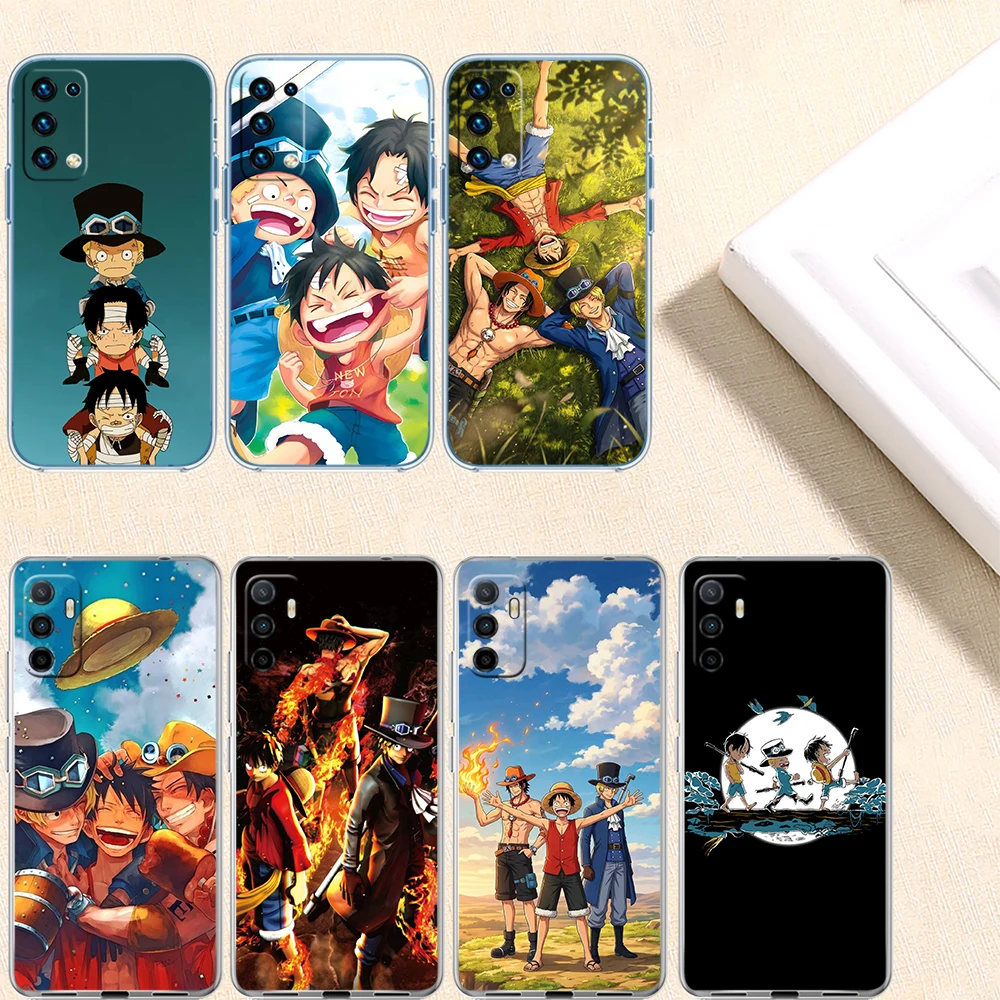 Funda para Teléfono DI29 One Piece ACE Luffy Sabo para Motorola Moto G40 G04 G05 One Ace Action Fusion + Plus Hyper Macro Vision Zoom