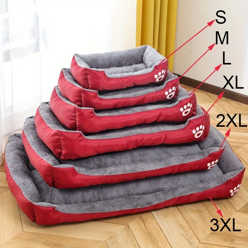 Plush Comfort Dog Bed Mat: Non-Slip, Machine Washable, Multiple Sizes for Small to Large Dogs