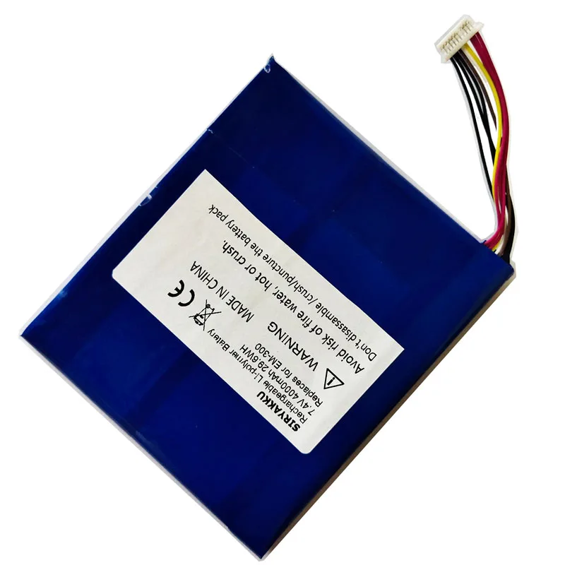 7.4V 4000mAh EM-300 ICP655680P 2S1P Rechargeable Lithium Polymer Battery For Partner Tech EM-300 RUGGED TABLET Computer
