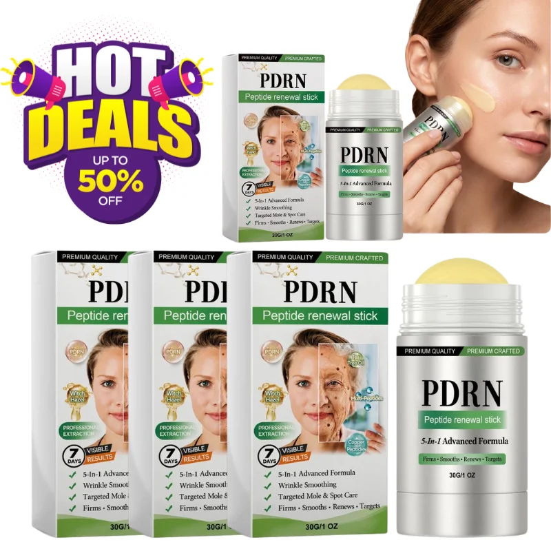 PDRN Peptide Renewal Face Stick 5 In 1 Formula Anti Wrinkle Firming Brightening Smooth Fine Lines Skin Care Target Dark Spots