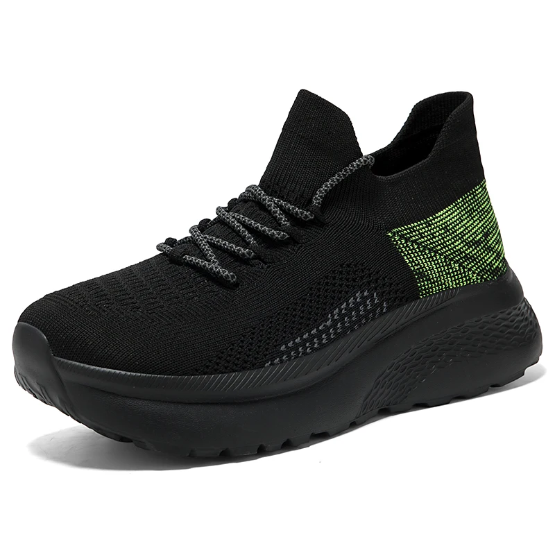 New Men Running Walking Sock Shoes Wide Toe Box Shoes for Unisex Slip on Breathable Casual Sports Shoes Women Platform Sneakers