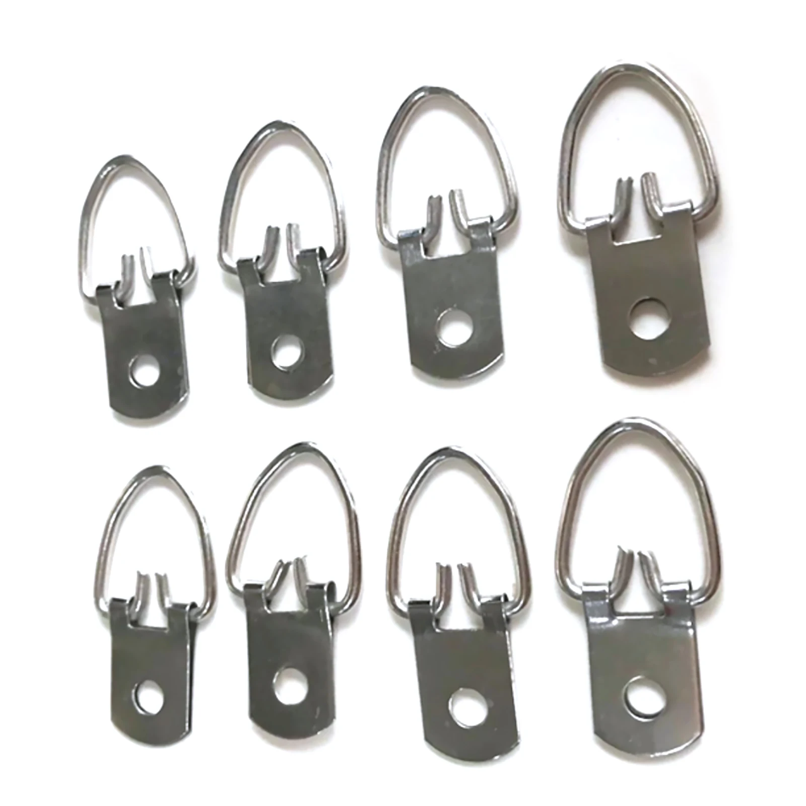 100Pcs/Set Metal D Ring Picture Frame Hangers with Screw Photo Frame Accessories