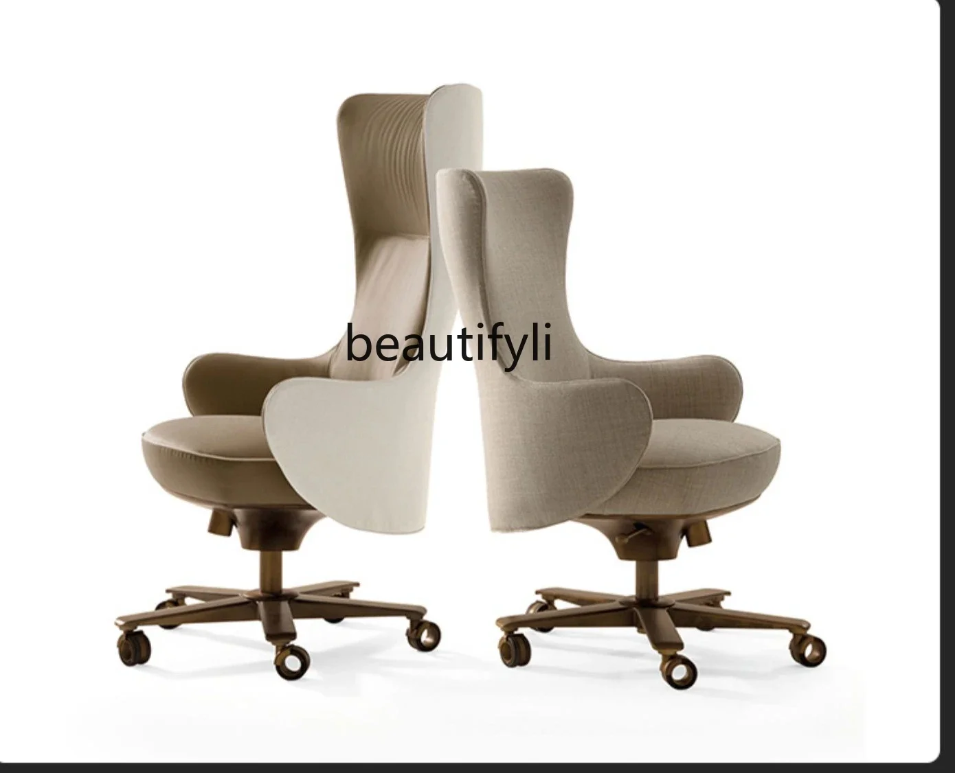 

Light Luxury Executive Chair Genuine Leather Computer Chair Office Learning Lifting Executive Chair