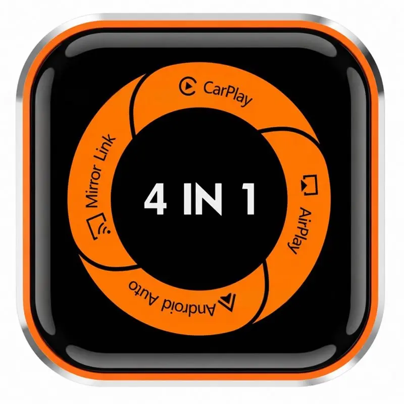 4-In-1 Wireless Carplay Adapter For Wired Carplay Car