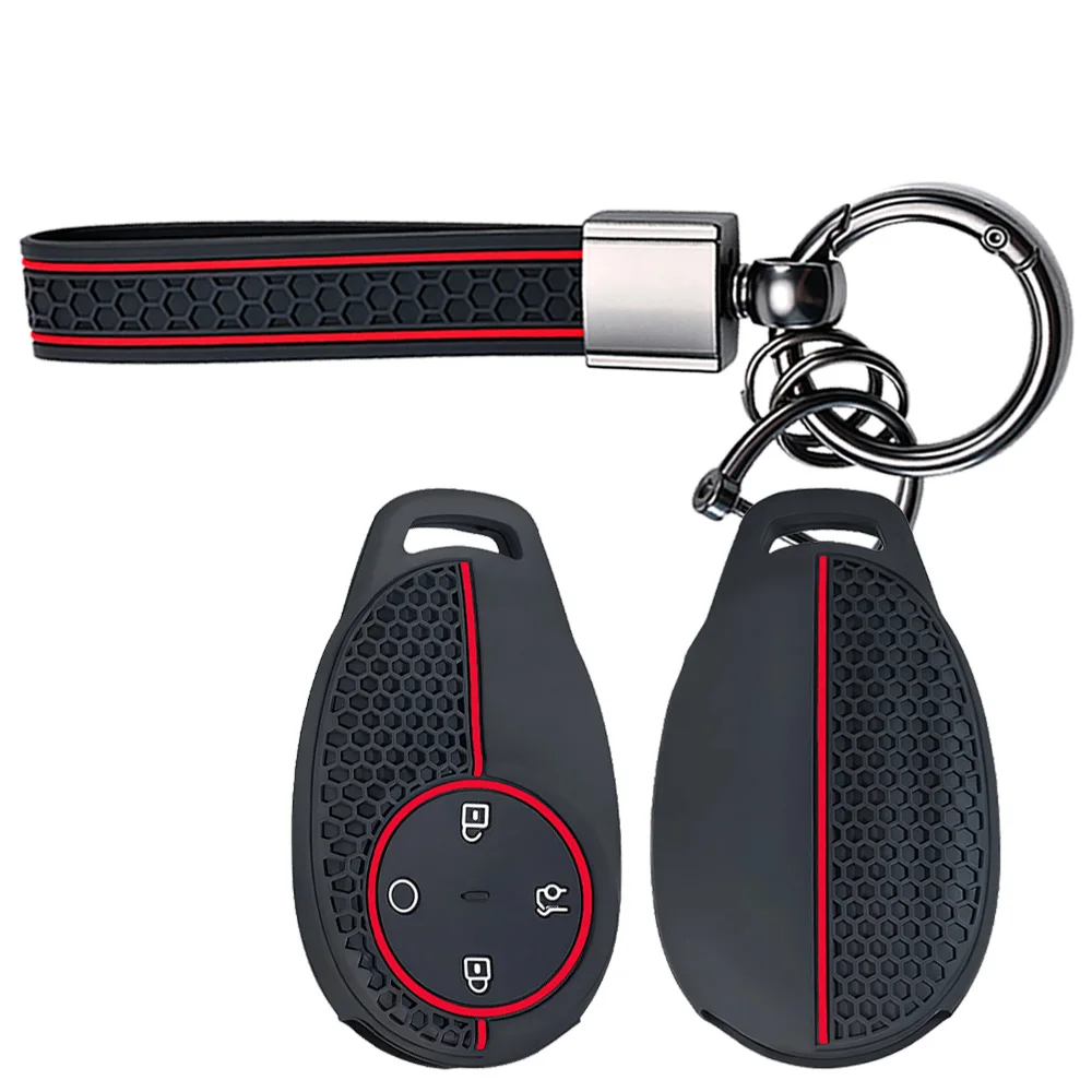 Hot Silicone Car Key Case for Gac Aion V RT UT Y Plus 2024 2025 2026 Keychain Remote Cover Shell Housing Holder Fob Accessories