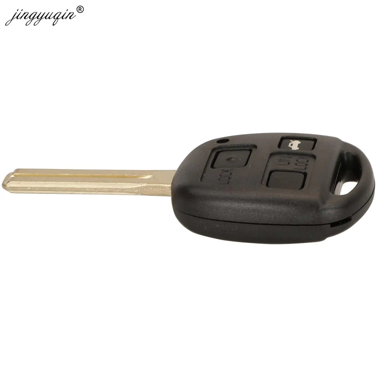 jingyuqin for Lexus Fob P/N: 50171 ASK 433MHz 4D68 Chip Remote Control Head Car Key 3 Buttons TOY48 Uncut Blade Replacement