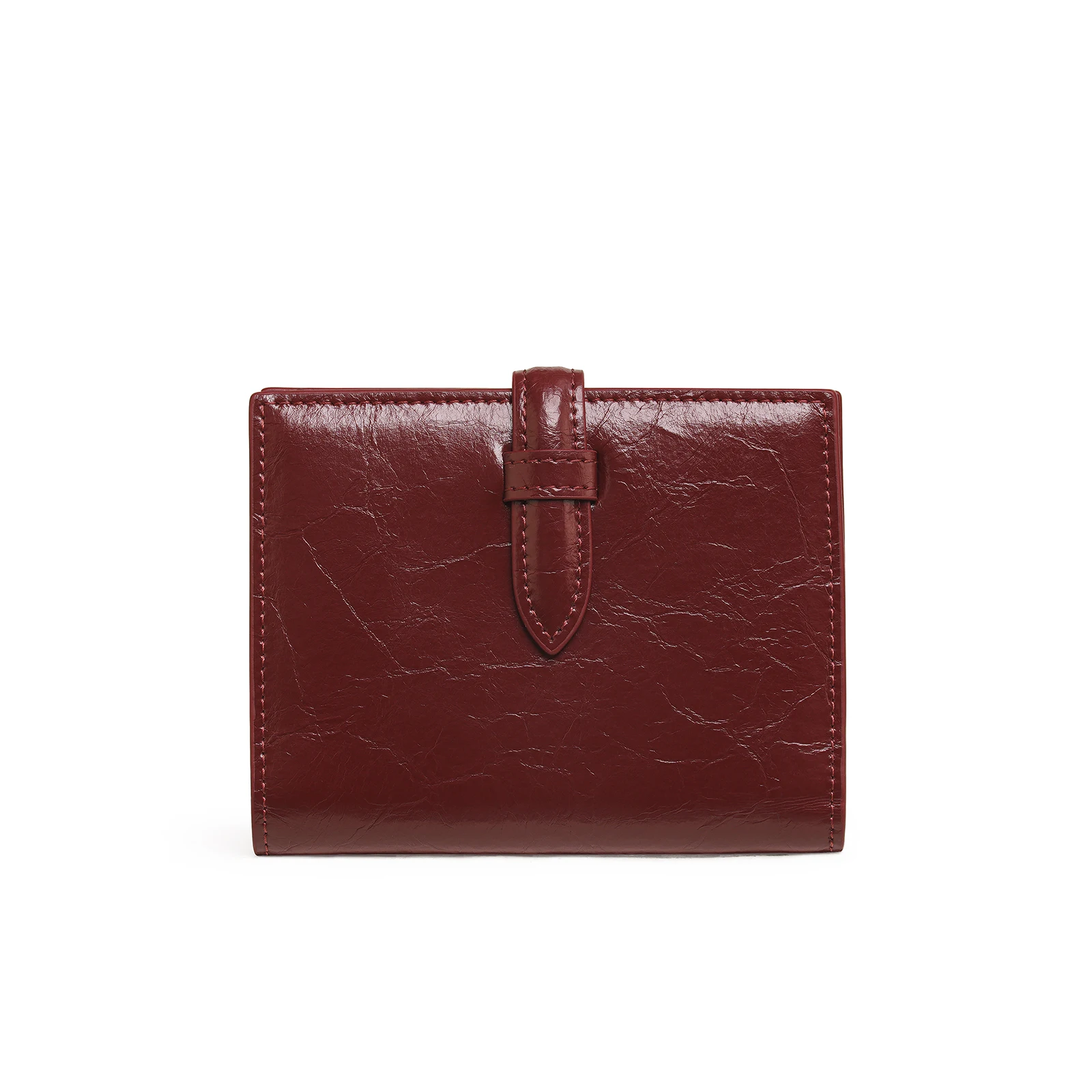 ITAMOOD Damski portfel z prawdziwej skóry z dużym miejscem na karty Czerwony Luksusowy oryginalny designerski lekki portfel Prezent urodzinowy