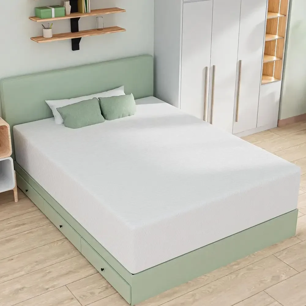 14-Inch Hybrid Mattress in a Box with Memory Foam, Breathable Cover, and Individually Wrapped Coils for Pressure Relief and Edge