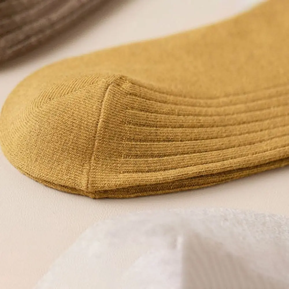 

10 пар удобных однотонных женских носков средней длины, простые деловые носки в полоску, мужские дышащие мягкие осенние носки-трубы унисекс