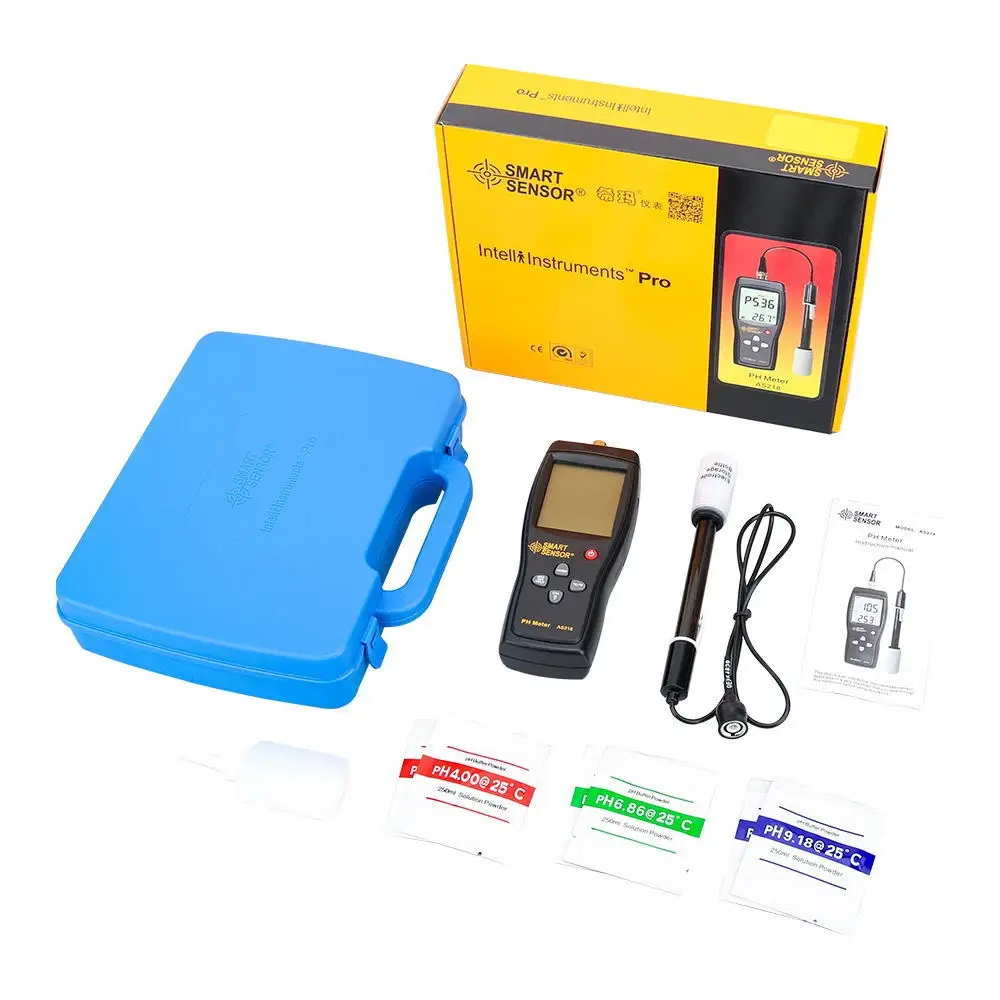 digital PH meter PH tester SmartSensor AS218 0.00~14.00pH Moisture measuring instrument water PH acidity meter