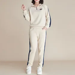 Women Cloting Sets Sweatshirt+Pants 2Pcs Sports Suit 2023 Spring Autumn Fashion Streetwear Zipper Outfit Female Casual Tracksuit