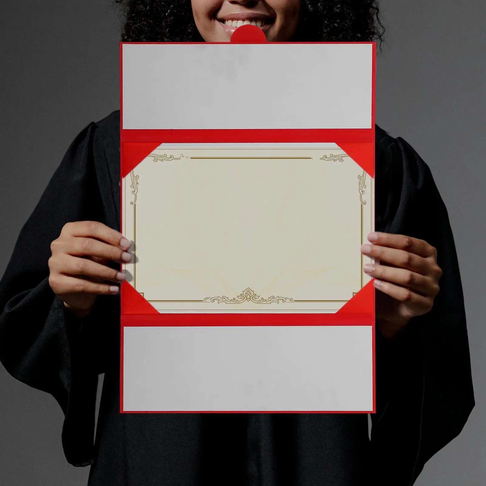 Graduation Certificate Cover Document Covers Leatherette Holder Diploma Booklet