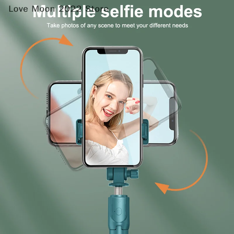 Palo de Selfie para teléfono móvil, trípode con Bluetooth remoto inalámbrico, soporte para teléfono con luz de relleno de belleza para teléfono