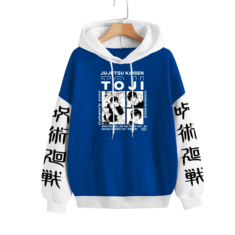 Jujutsu Kaisen Fushiguro Toji Anime Hoodies Harajuku Street Hoody Autumn Plus Size Hooded Women Men Autumn Winter Sweatshirts