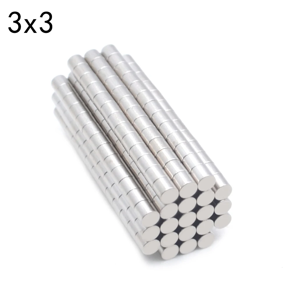 5-10000 Pcs 3x3mm Neodymium Magnet 3mm x 3mm N35 NdFeB Round Super Powerful Strong Permanent Magnetic imanes Disc 3x3 new magnet