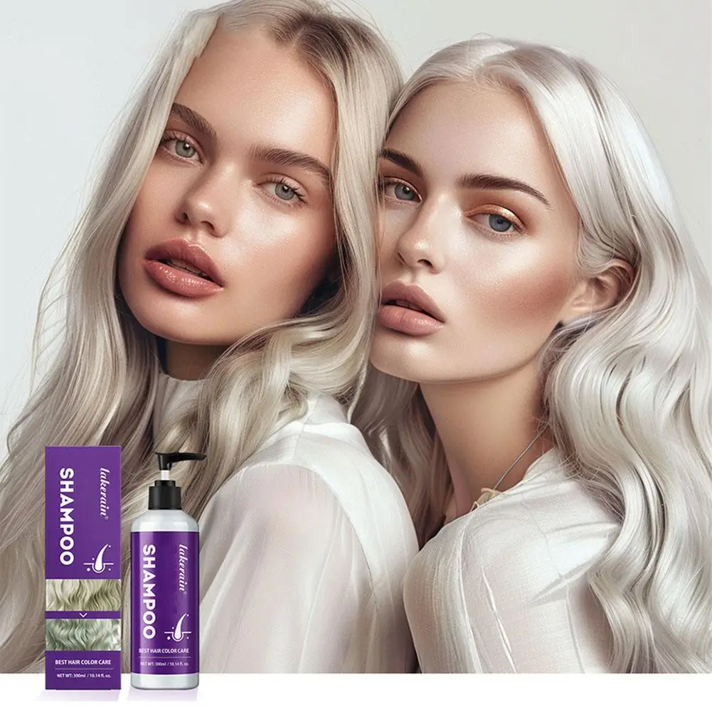 Lila Haar färbemittel Shampoo Farb fixierung Abdeckung grau Haar verblassen Lock Shampoo Farbe Haar gelb blonde Pflege pflegende Bleiche ﻿ g2z9