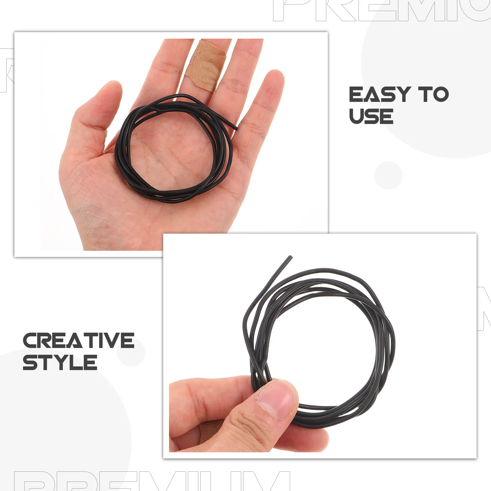 2Pcs 1M Pre-Tinned Copper Guitar Wiring Silicone-Covered Shielded Cable for Electric Guitar Pickup Replacement Vintage Tone view 4
