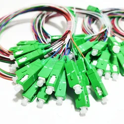 1X16 PLC 0,9 mm 1 m SC/APC Rozdzielacz światłowodowy SM jednomodowy G657A1 Rozdzielacz światłowodowy PVC FTTH